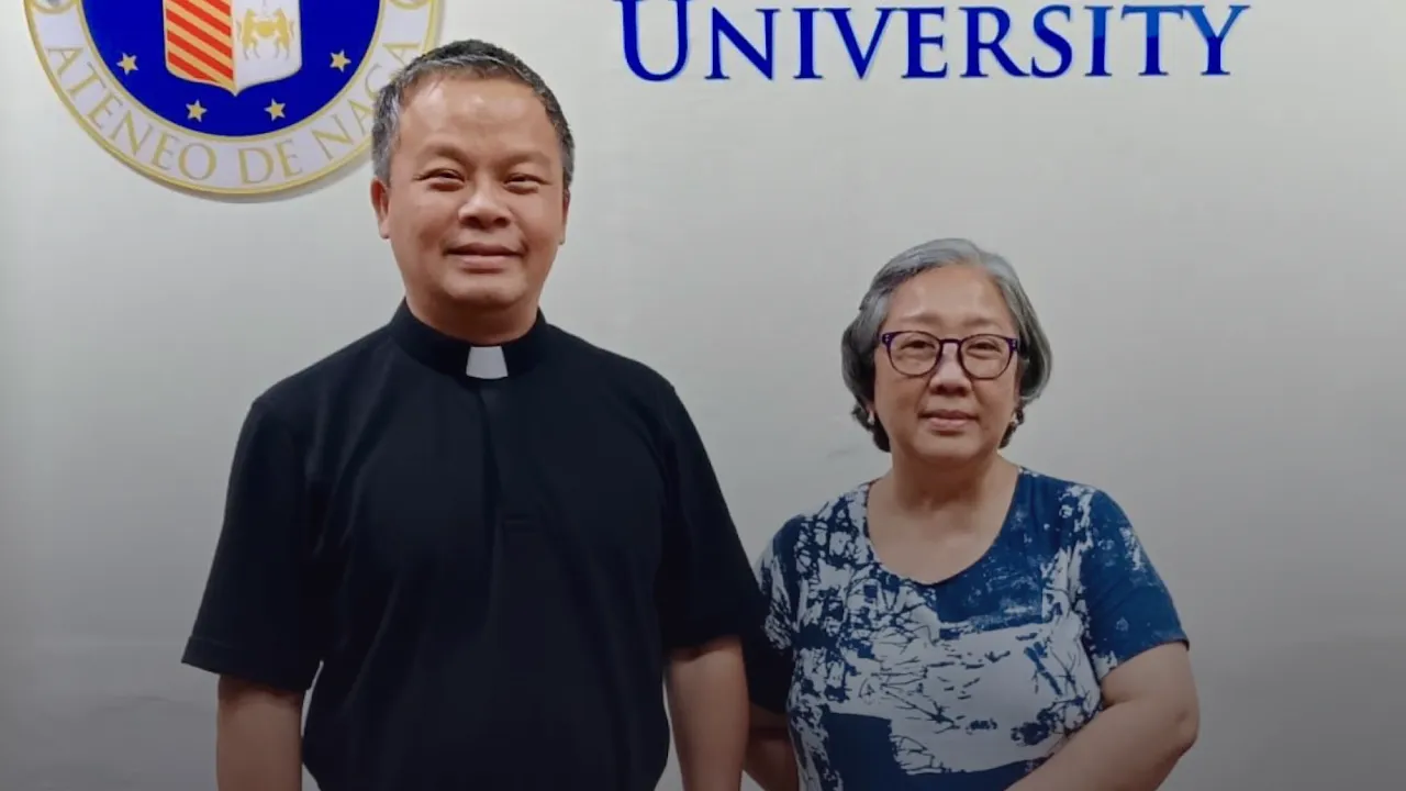 Dr. Alba as AVPHE with Fr. President