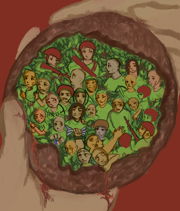 Chocolate in Our Feeds, Bombs in Their Skies