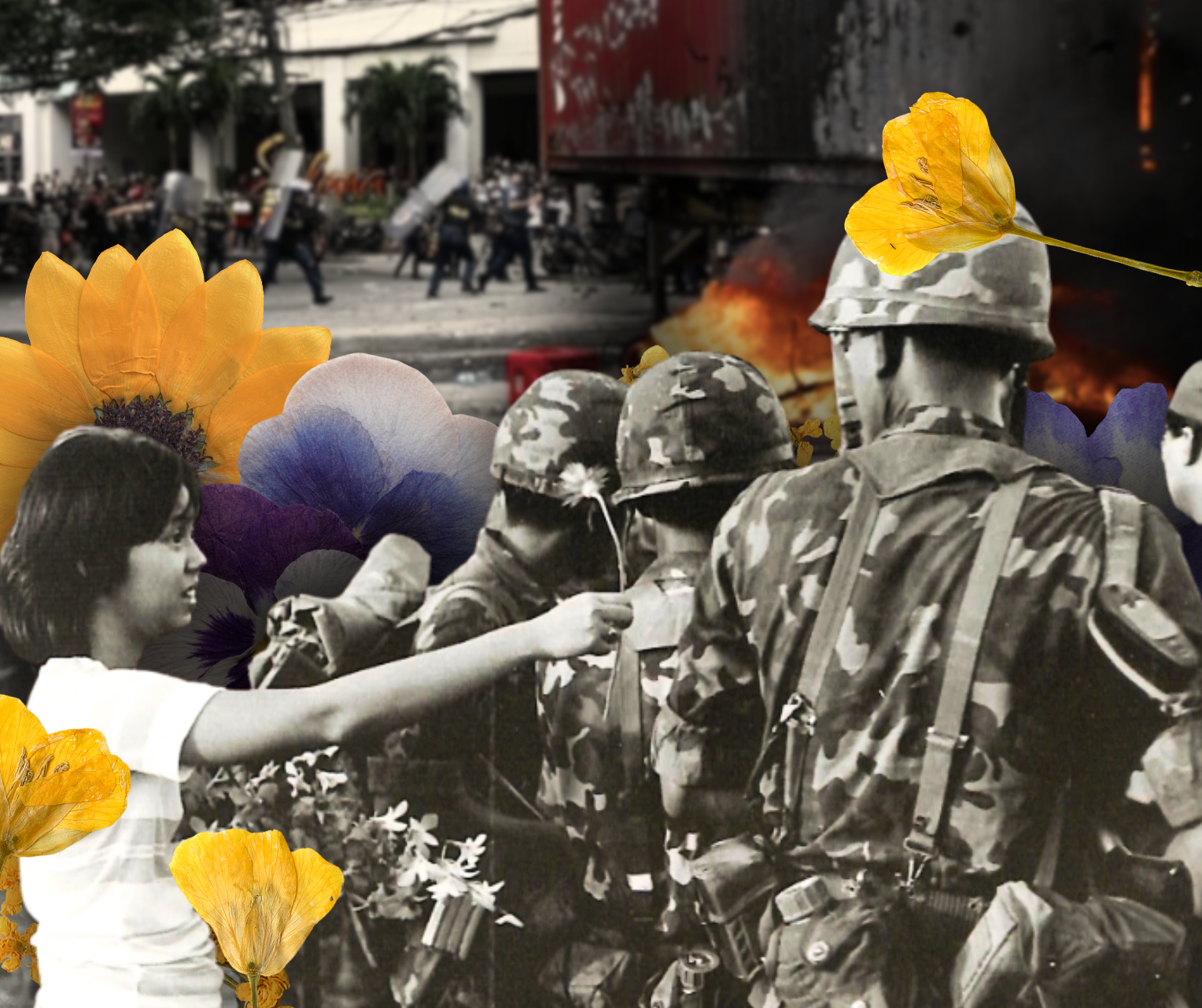 Flowers in the Barrel of a Gun